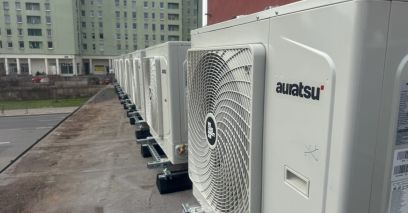 Kaskada pomp ciepła w Łodzi