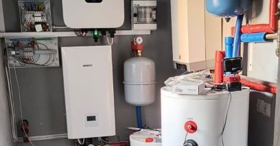 Heat pump integration in boiler room - Auratsu in action
