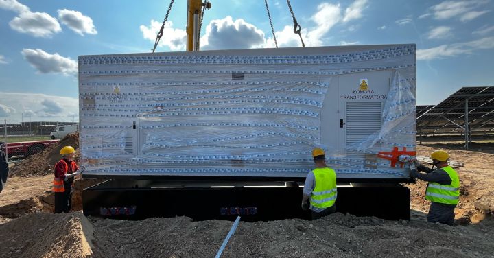 Malow PV farm - construction in progress