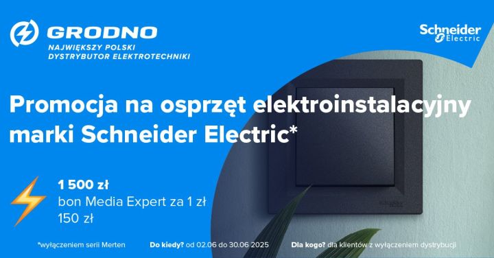 Osprzęt elektroinstalacyjny Schneider Electric w&nbsp;promocji!