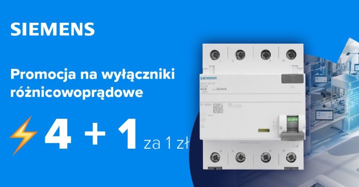 Promocja Siemens – wyłączniki różnicowoprądowe z&nbsp;gadżetem za 1 zł!