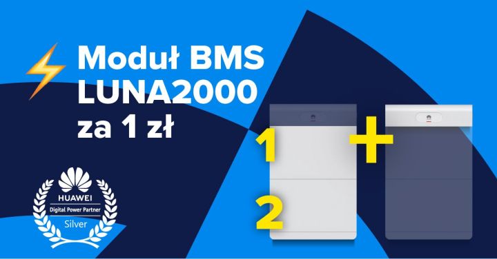 Nowa współpraca GRODNA i&nbsp;Huawei: Dwa magazyny energii LUNA + moduł sterujący GRATIS!