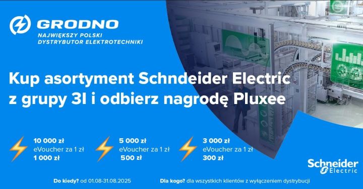 Asortyment Schneider w&nbsp;promocji nagradzanej bonem Pluxee!