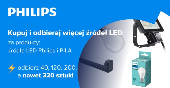 Promocja Philips & PILA: źródła LED w&nbsp;super cenie