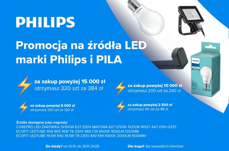 Promocja Philips & PILA: źródła LED w super cenie