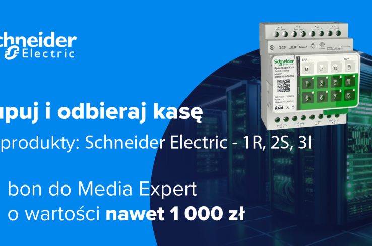 Promocja Schneider Electric – aparatura elektryczna z bonem Media Expert